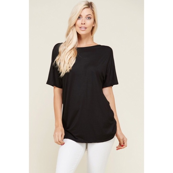 Black twist back top - Picture 2 of 4